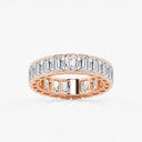 Half Bezel Emerald Eternity Band