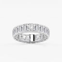 Half Bezel Emerald Eternity Band