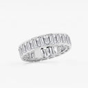 Half Bezel Emerald Eternity Band