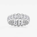 Half Bezel Oval Eternity Band