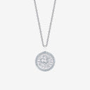 Sagittarius Zodiac Medallion with Diamond Frame