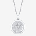 Sagittarius Zodiac Medallion with Diamond Frame