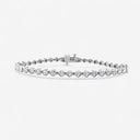 Bezel Set Round Asscher Tennis Bracelet
