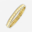 Stud and Pave Diamond Bangle Bracelet