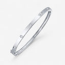 Inlay Set Five Diamond Bangle Bracelet