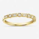 Baguette & Round Diamond Ring
