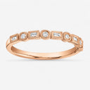 Baguette & Round Diamond Ring