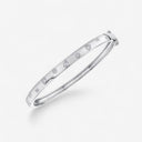Pear and Round Bezel Bangle
