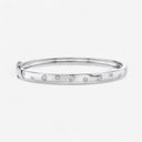 Pear and Round Bezel Bangle