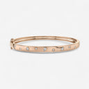 Pear and Round Bezel Bangle