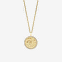 Scorpio Zodiac Medallion with Diamond Frame