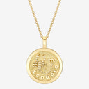 Scorpio Zodiac Medallion with Diamond Frame
