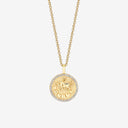 Taurus Zodiac Medallion with Diamond Frame