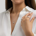 Bezel Set Princess Solitaire Pendant