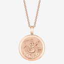 Virgo Zodiac Medallion with Diamond Frame