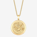 Virgo Zodiac Medallion with Diamond Frame