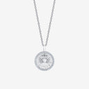 Cancer Zodiac Medallion with Diamond Frame