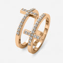 Double Sideways Cross Ring