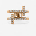 Double Sideways Cross Ring