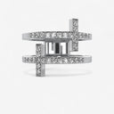 Double Sideways Cross Ring