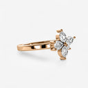 Marquise and Pear Shaped Diamond Butterfly Ring