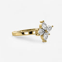 Marquise and Pear Shaped Diamond Butterfly Ring