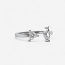 Marquise and Trillion Open Mixed Cuff Ring