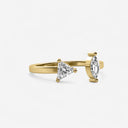 Marquise and Trillion Open Mixed Cuff Ring