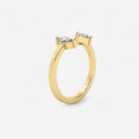 Marquise and Trillion Open Mixed Cuff Ring