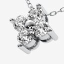 Diamond Flower Pendant Necklace