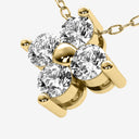 Diamond Flower Pendant Necklace