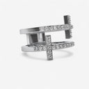 Double Sideways Cross Ring