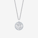 Gemini Zodiac Medallion with Diamond Frame
