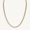14k Solid Gold Cuban Link Chain Necklace