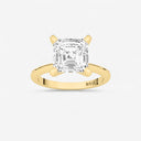 Asscher Petite Solitaire Engagement Ring