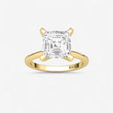 Asscher Petite Solitaire Engagement Ring