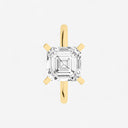 Asscher Petite Solitaire Engagement Ring