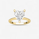 Heart Petite Solitaire Engagement Ring