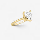 Heart Petite Solitaire Engagement Ring