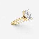 Oval Petite Solitaire Engagement Ring