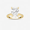 Pear Petite Solitaire Engagement Ring