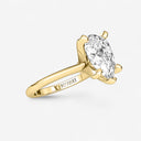 Pear Petite Solitaire Engagement Ring