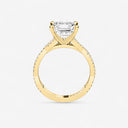 Asscher Double Twist Engagement Ring
