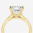Asscher Double Twist Engagement Ring