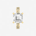 Asscher Double Twist Engagement Ring