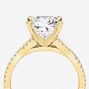 Cushion Double Twist Engagement Ring