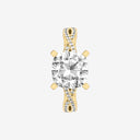 Cushion Double Twist Engagement Ring