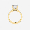 Emerald Double Twist Engagement Ring