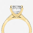 Emerald Double Twist Engagement Ring