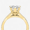 Heart Double Twist Engagement Ring